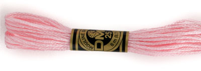 DMC 6 Strand Cotton Embroidery Floss / 963 Ultra V LT Dusty Rose
