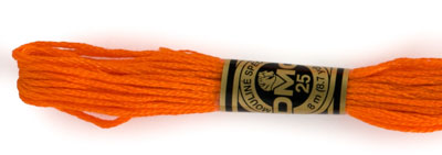 DMC 6 Strand Cotton Embroidery Floss / 971 Pumpkin