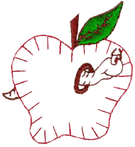 Wormy apple