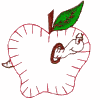 Wormy apple