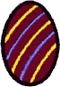 Multi-Colored Stripes Egg