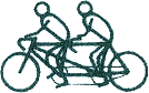 Tandem Bike with Riders