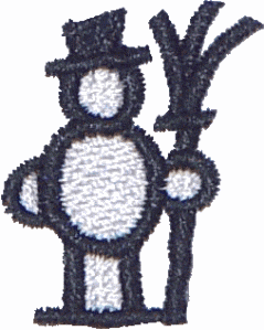 Christmas - Snowman with Broom