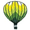 Diagonal Striped Balloon