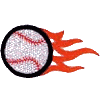 Baseball-Flame Ball