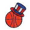 Basketball With Uncle Sam Hat