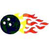 Flaming Bowling Ball