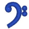 2 Color Bass Clef