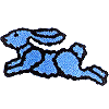Blue Hopalong Rabbit