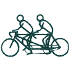 Tandem Bike with Riders