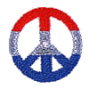 Red, White & Blue Peace Sign