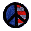 Red, White & Blue Peace Sign