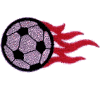 Soccer Ball With Flames