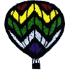 Rainbow Zig-Zag Balloon