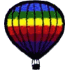 Rainbow Striped Balloon