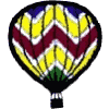 Zig-Zag Striped Balloon