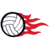 Flaming Volleyball
