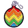 Rainbow Ornament with Zig-Zag Pattern