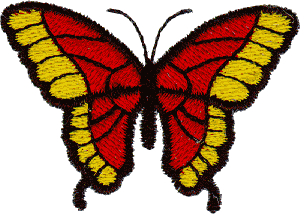Butterfly-Red/Yellow