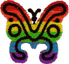 Butterfly-Rainbow Graphic