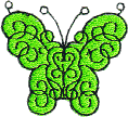 Butterfly - Green Flourish