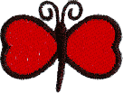 Butterfly - Red Heart