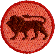 Lion in Circle Border