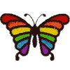 Butterfly-Stained Glass Rainbow
