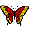 Butterfly-Red/Yellow