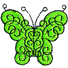 Butterfly - Green Flourish