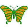 Butterfly - Gold 'N Green
