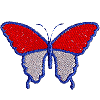 Butterfly - Red, White N' Blue