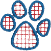 Gingham Check Paw