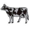Black and White Cow Outline