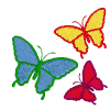 Triple butterflies