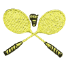 Badminton  Raquets Crossed