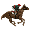 Racing Horse with Jockey