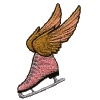 Elegant Iceskate with Wings