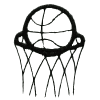 Basketball and Basket