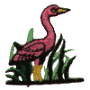 Flamingo in Reeds