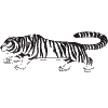 Tiger outline