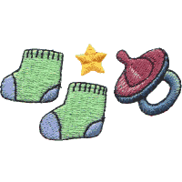 Baby Booties,Star & Soother