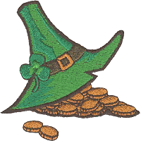 Irish Hat and Gold Coins