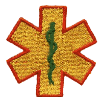 Star of life - filled w/border