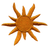 Sun with wavy arms