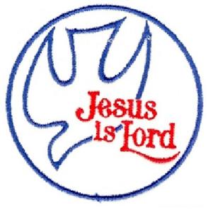 Jesus Is Lord dove design