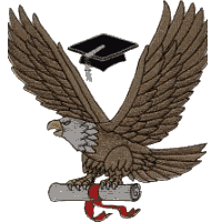 Eagle with Diploma