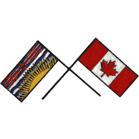 British Columbia & Canada Flags