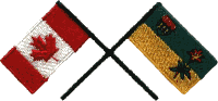 Saskatchewan & Canada Flags