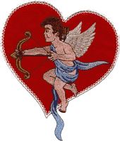 Cupid in Heart Appliqué